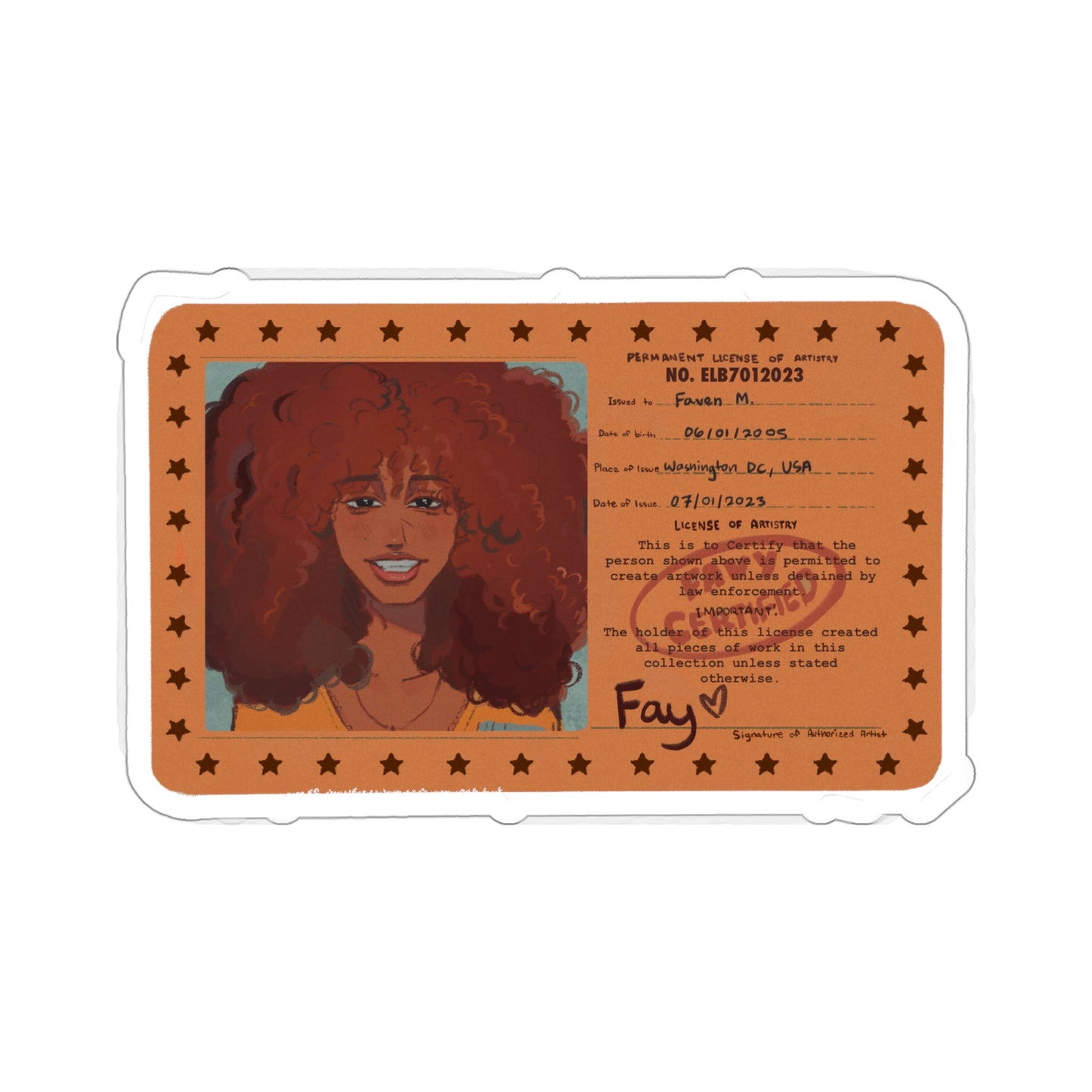 Fay Sticker