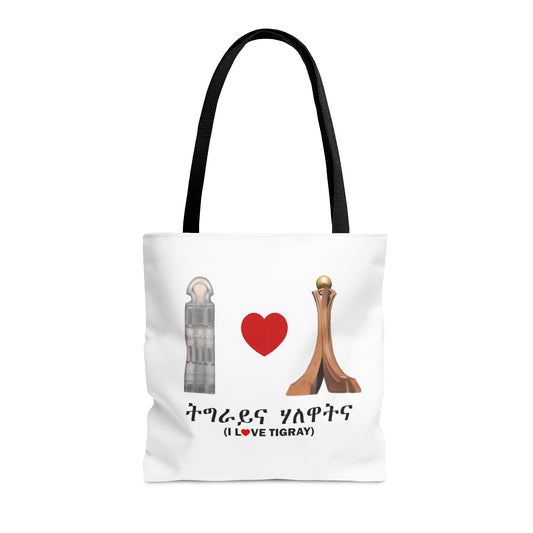 I Love Tigray Durable Tote Bag